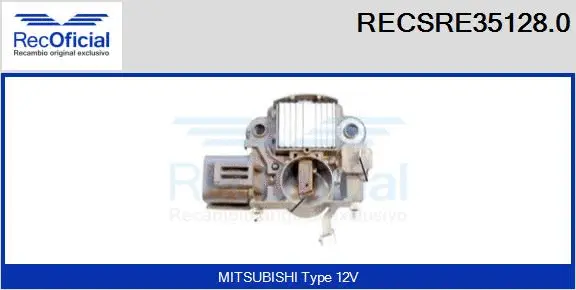 Alternator Regulator (RECSRE35128.0)