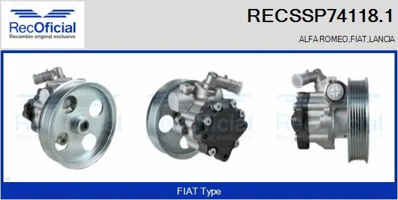 Hydraulic Pump, steering (RECSSP74118.1)