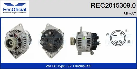 Alternator (REC2015309.0)