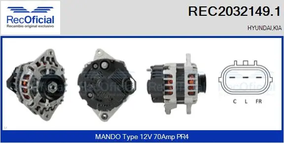 Alternator (REC2032149.1)