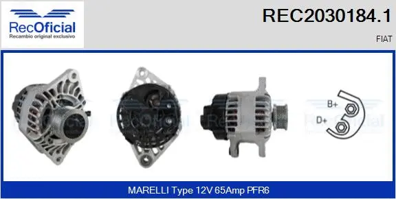 Alternator (REC2030184.1)