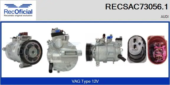 Compressor, air conditioning (RECSAC73056.1)