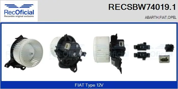 Interior Blower (RECSBW74019.1)
