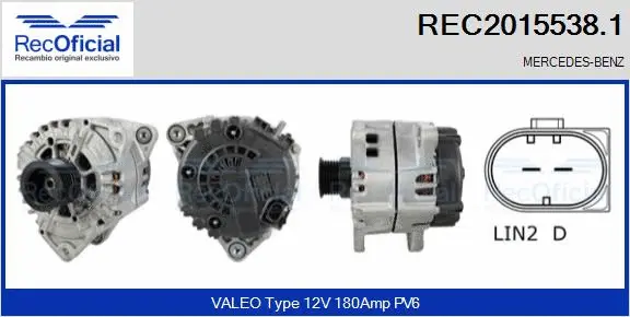 Alternator (REC2015538.1)