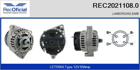 Alternator (REC2021108.0)