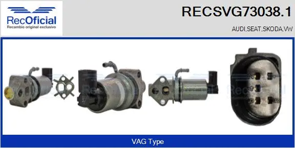 EGR Valve (RECSVG73038.1)
