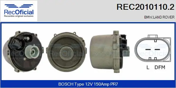 Alternator (REC2010110.2)