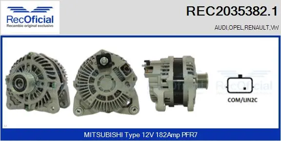 Alternator (REC2035382.1)