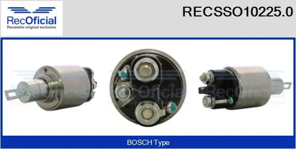 Solenoid Switch, starter (RECSSO10225.0)