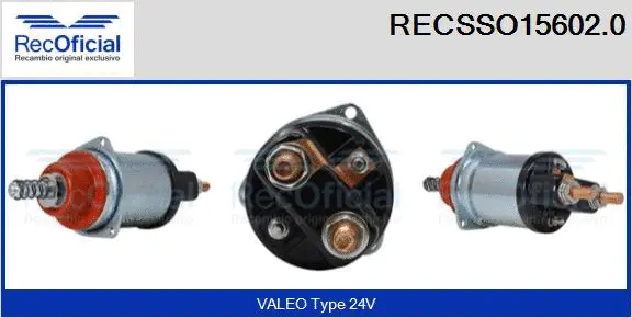 Solenoid Switch, starter (RECSSO15602.0)