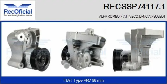 Hydraulic Pump, steering (RECSSP74117.1)