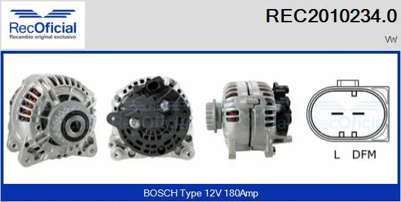 Alternator (REC2010234.0)