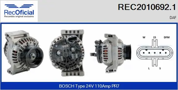 Alternator (REC2010692.1)