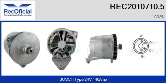 Alternator (REC2010710.5)