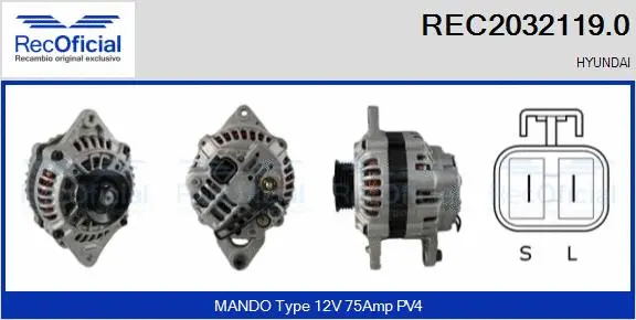 Alternator (REC2032119.0)