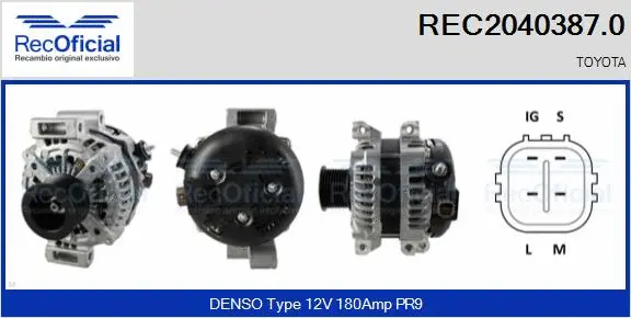 Alternator (REC2040387.0)