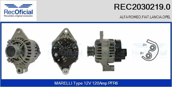 Alternator (REC2030219.0)