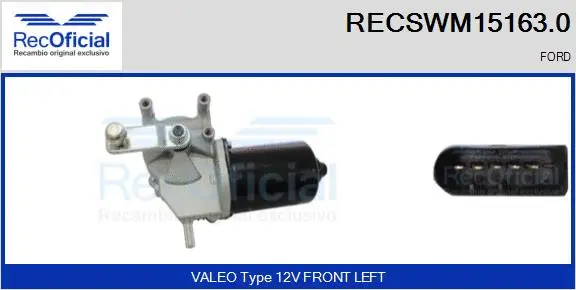 Wiper Motor (RECSWM15163.0)