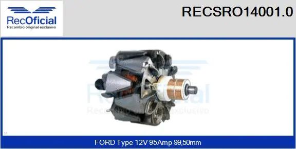 Rotor, alternator (RECSRO14001.0)