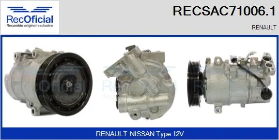 Compressor, air conditioning (RECSAC71006.1)