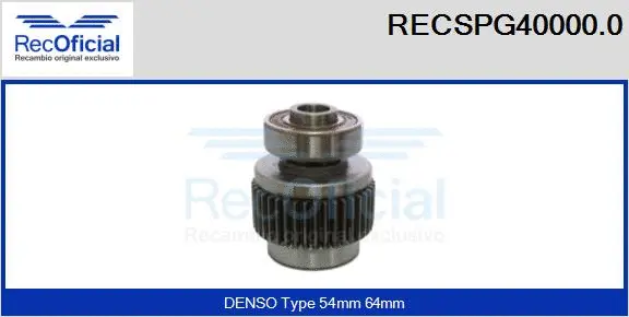 Freewheel Gear, starter (RECSPG40000.0)