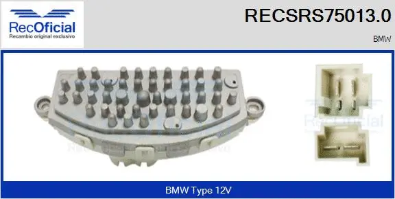 Resistor, interior blower (RECSRS75013.0)