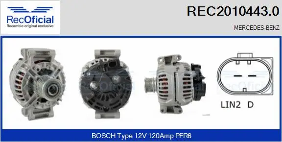 Alternator (REC2010443.0)