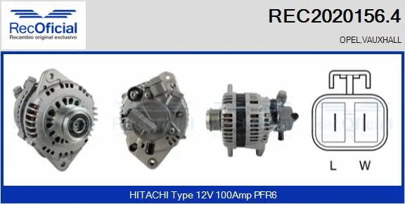 Alternator (REC2020156.4)