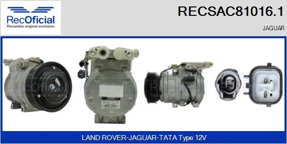 Compressor, air conditioning (RECSAC81016.1)