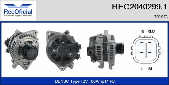 Alternator (REC2040299.1)
