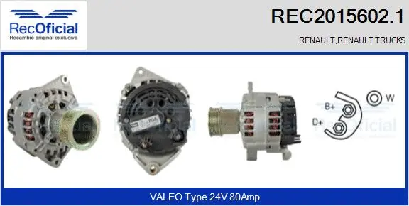 Alternator (REC2015602.1)