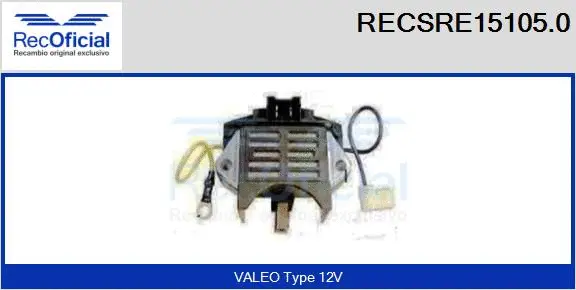 Alternator Regulator (RECSRE15105.0)