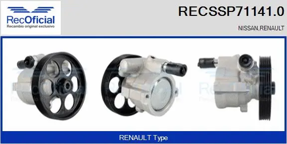 Hydraulic Pump, steering (RECSSP71141.0)