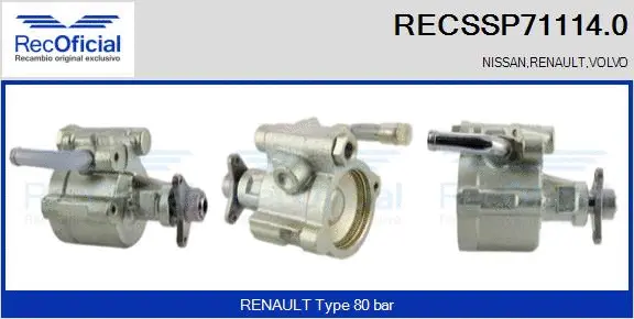 Hydraulic Pump, steering (RECSSP71114.0)