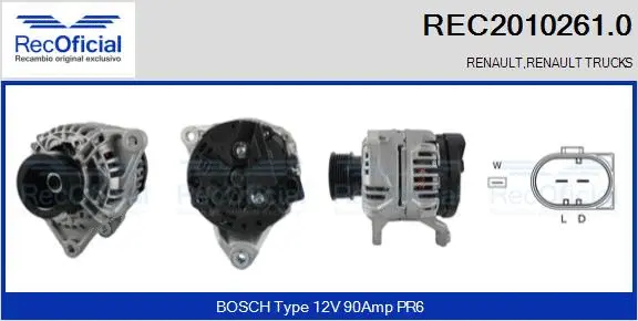Alternator (REC2010261.0)