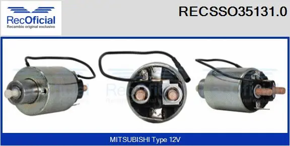 Solenoid Switch, starter (RECSSO35131.0)