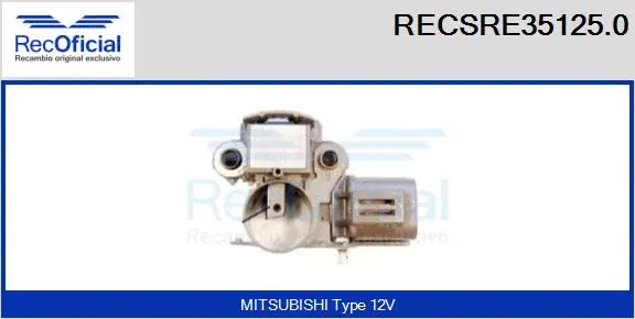 Alternator Regulator (RECSRE35125.0)