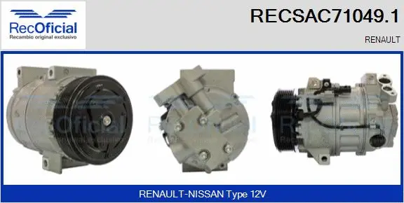 Compressor, air conditioning (RECSAC71049.1)