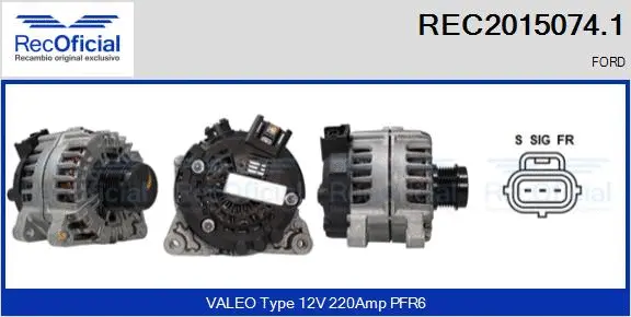 Alternator (REC2015074.1)