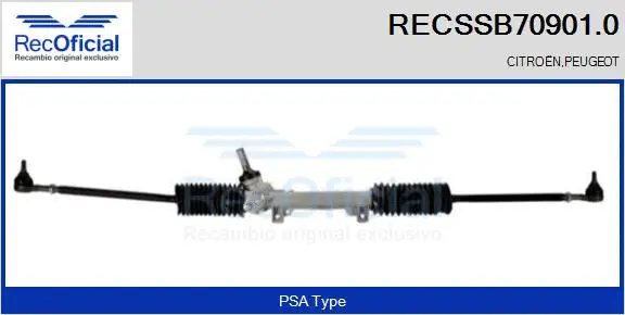 Steering Gear (RECSSB70901.0)