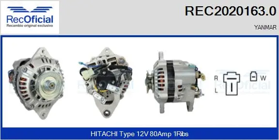 Alternator (REC2020163.0)