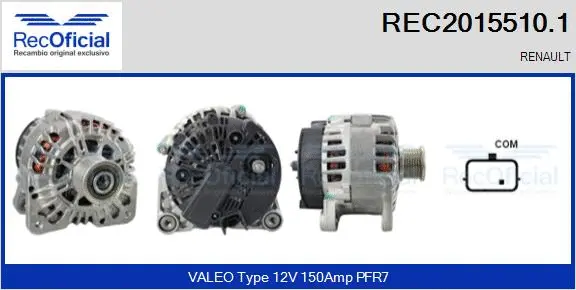 Alternator (REC2015510.1)