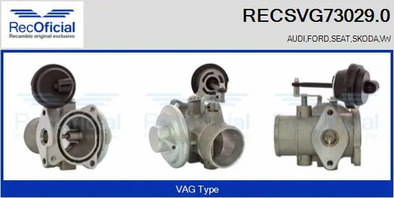 EGR Valve (RECSVG73029.0)