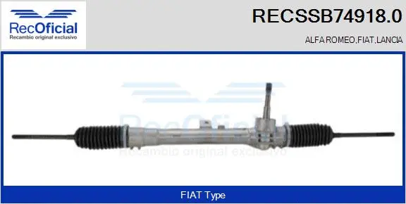 Steering Gear (RECSSB74918.0)