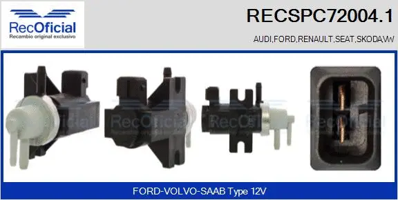 Pressure Converter, exhaust control (RECSPC72004.1)