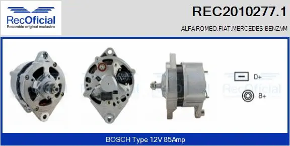 Alternator (REC2010277.1)