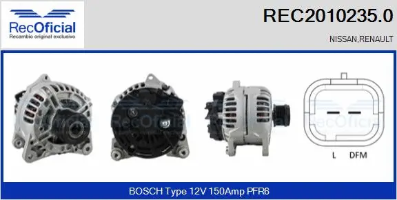 Alternator (REC2010235.0)