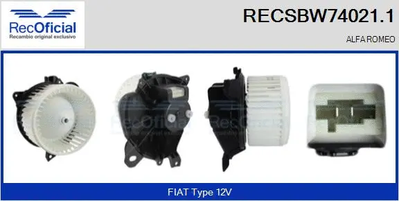 Interior Blower (RECSBW74021.1)