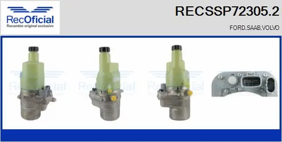 Hydraulic Pump, steering (RECSSP72305.2)