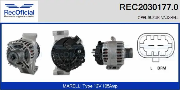 Alternator (REC2030177.0)